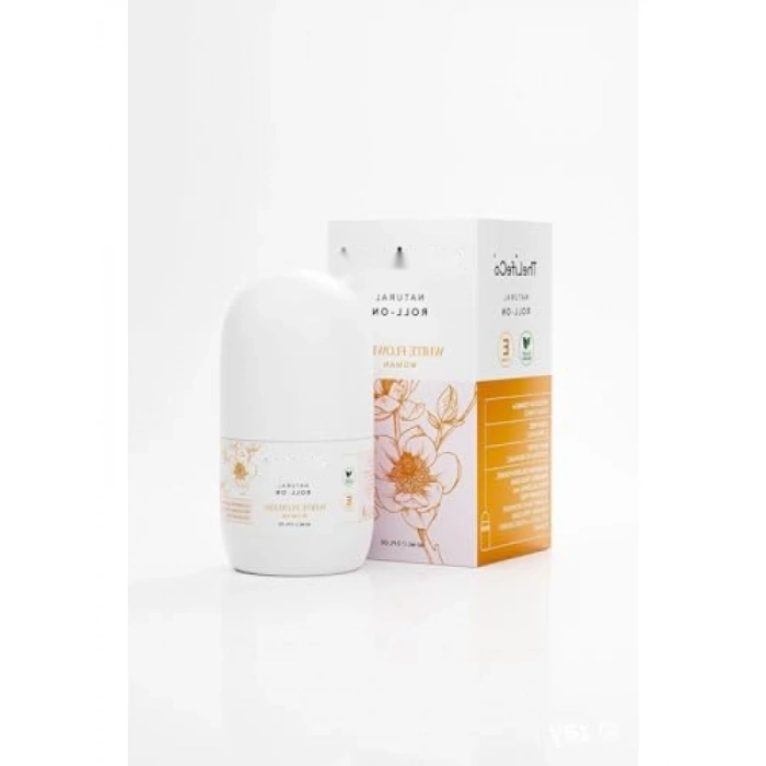 %100 Doğal Roll-On Parfüm - Beyaz Çiçekler, 60 ml