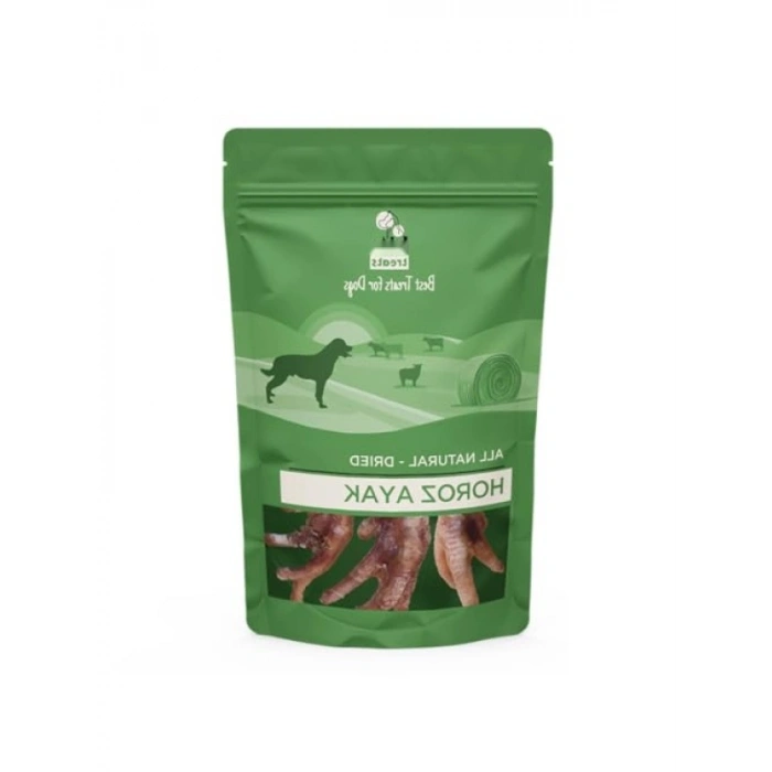 %100 Doğal ve Glutensiz Horoz Ayak Çiğnemelik Ödül Maması 100 gr