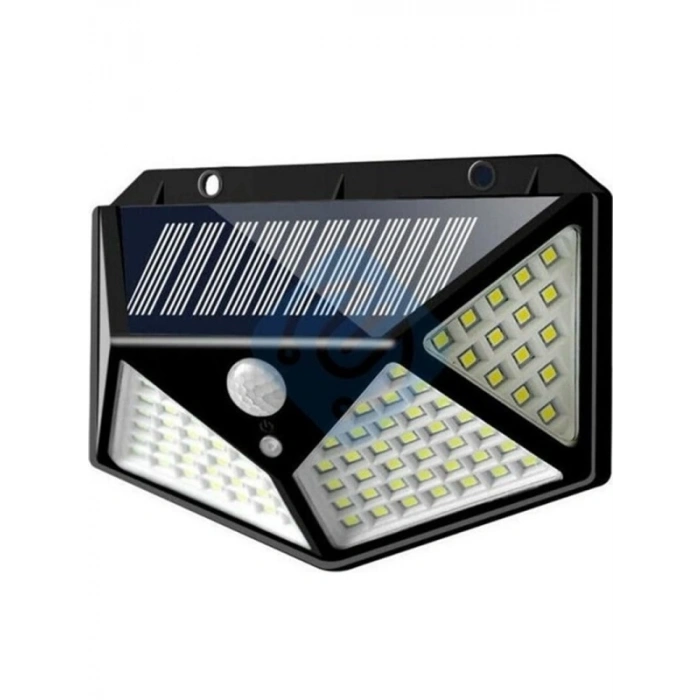100 LED Hareket Sensörlü Solar Bahçe Lambası, 3 Modlu