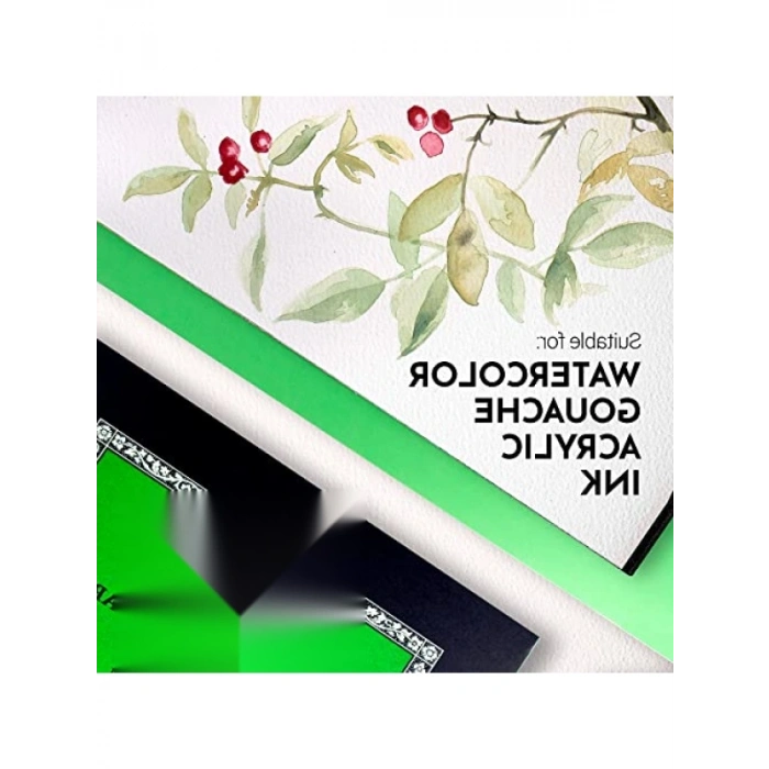 %100 Pamuk Suluboya Defteri - 23 x 31 cm, 12 Sayfa, 300 gr