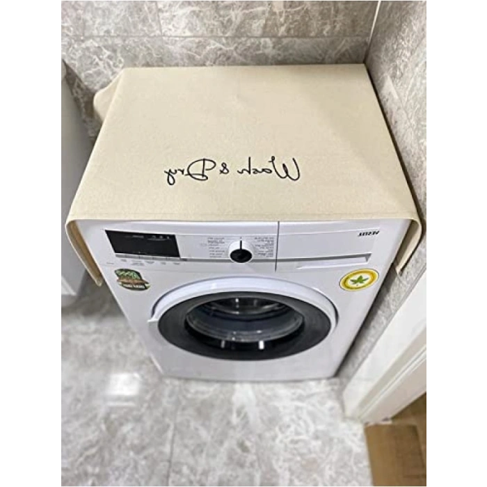 %100 Pamuklu Nakış İşlemeli Buzdolabı Örtüsü