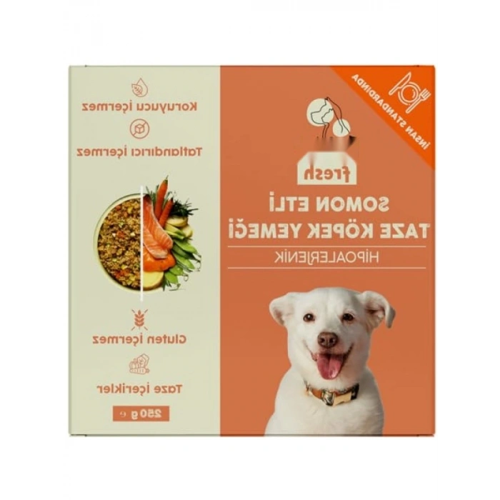 %100 Taze Somon Etli Köpek Yemeği 250 gr