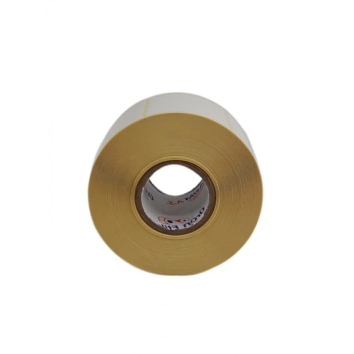 1000 Adet 50mm x 50mm Baskısız Vellum Etiket Rulosu