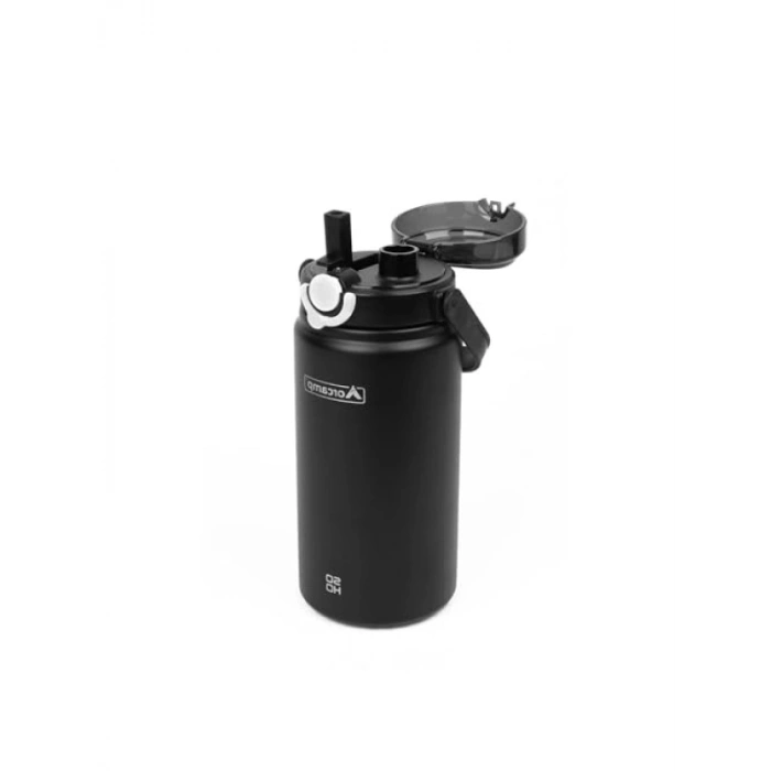 1000 ml Kapasiteli Siyah Termos - Çift Katmanlı Vakum