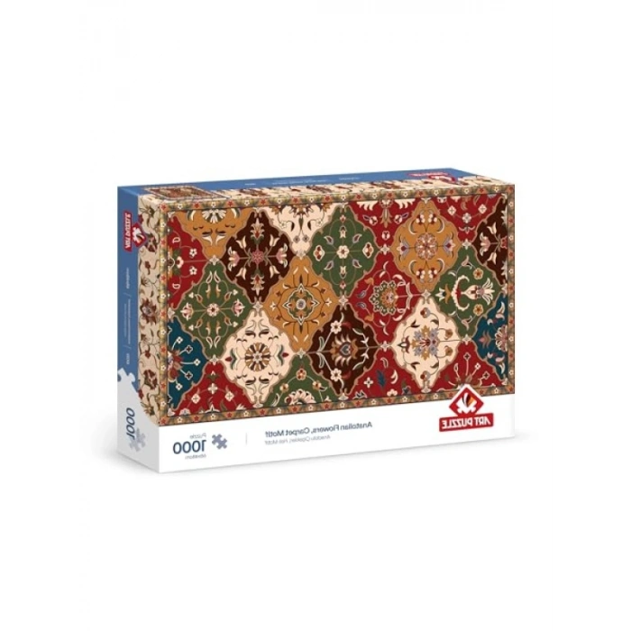 1000 Parça Anadolu Çiçekleri Motifli Puzzle