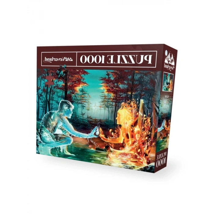 1000 Parça Ateş ve Su Puzzle - Tüm Seviyeler