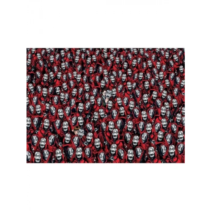 1000 Parça La Casa De Papel Temalı Yetişkin Puzzle - Zorlu Eğlence