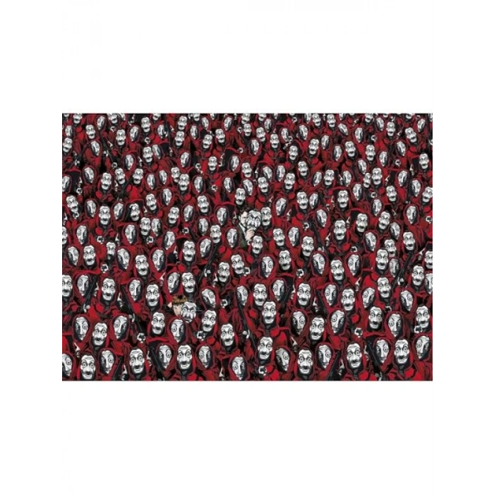 1000 Parça La Casa De Papel Temalı Yetişkin Puzzle - Zorlu Eğlence