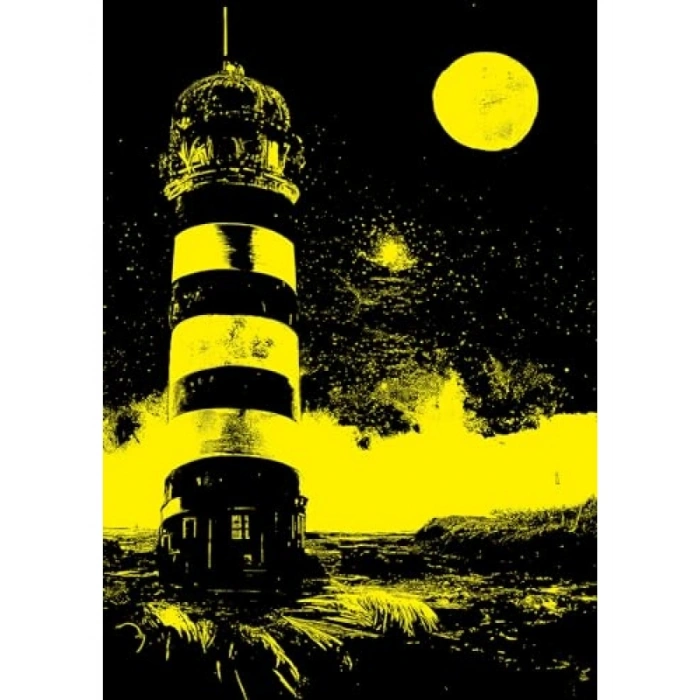 1000 Parça Neon Yıldız Kapısı Puzzle - Gece Parlayan Tasarım