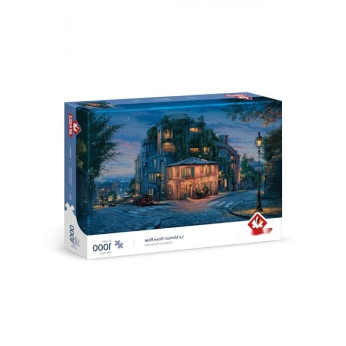 1000 Parça Pembe Ev Temalı Puzzle