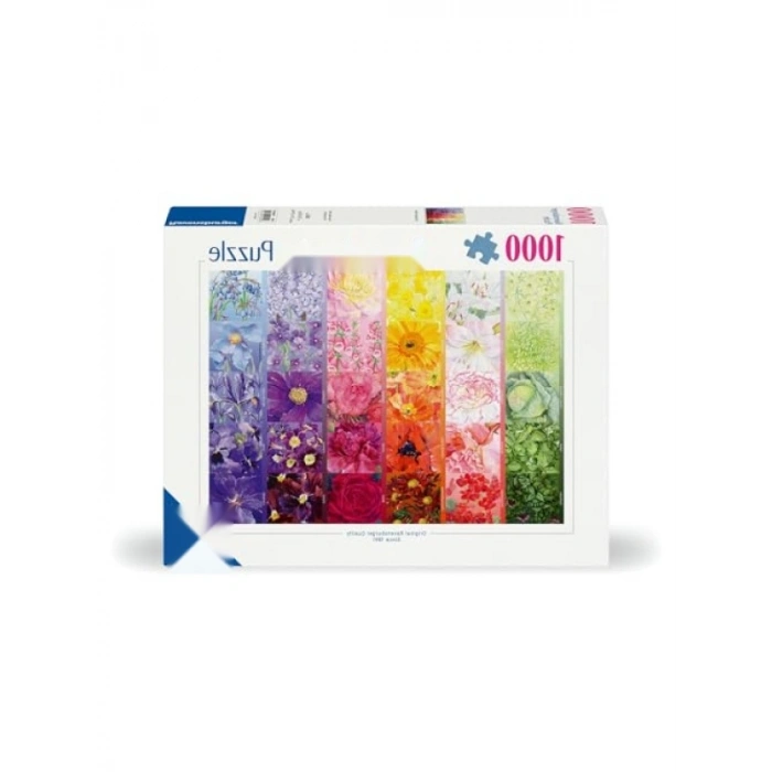 1000 Parça Renkli Çiçek Paleti Puzzle