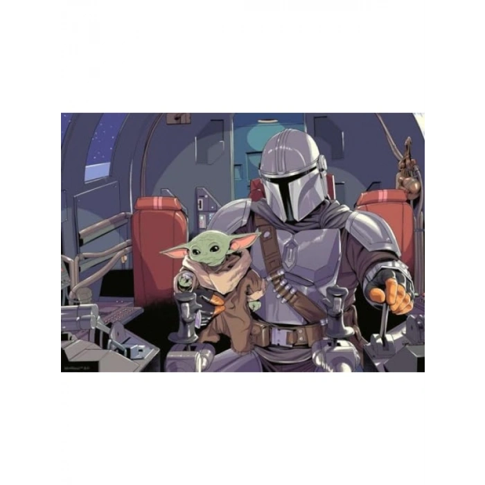 1000 Parça Star Wars Temalı Puzzle - Mandalorian