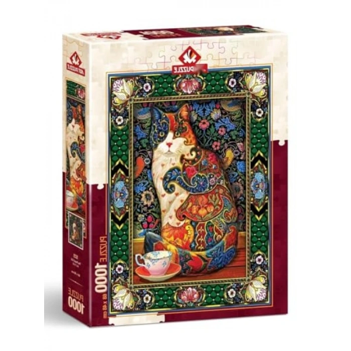 1000 Parça Zorlu Kedi Temalı Puzzle