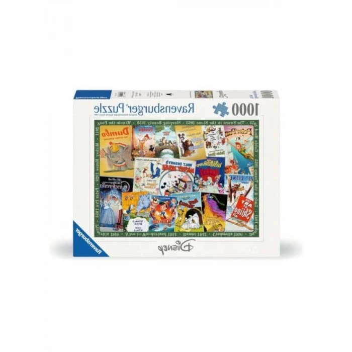 1000 Parçalı Disney Vintage Poster Puzzle - Eğlenceli Yetişkin Yapbozu