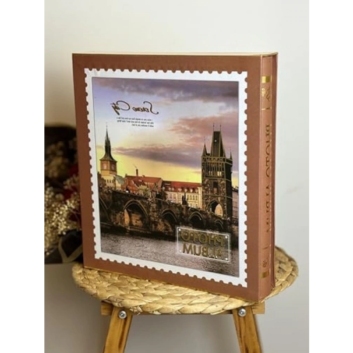10x15 cm Fotoğraf Albümü, 500 Kapasiteli, Lüx Desenli