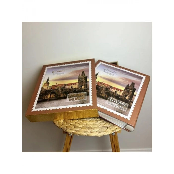 10x15 cm Fotoğraf Albümü, 500 Kapasiteli, Lüx Desenli