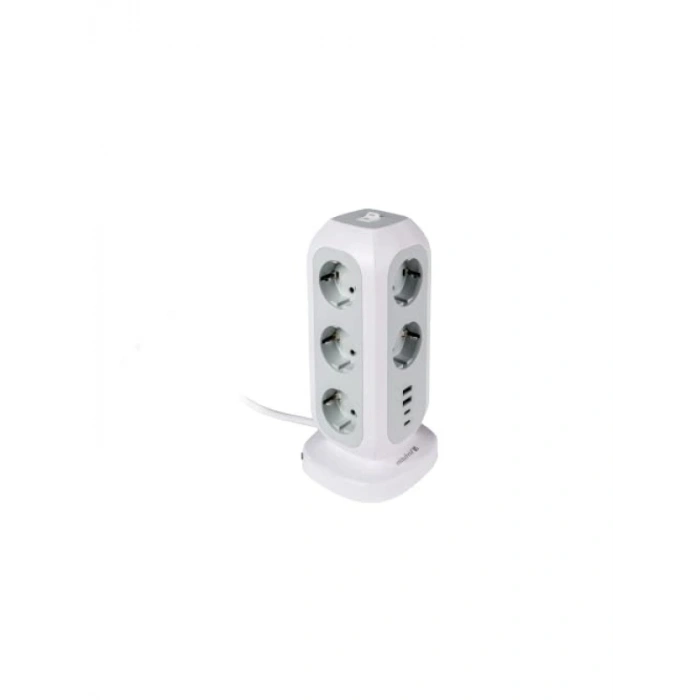 11 Çıkışlı EU Güç Kulesi - 2 USB ve 2 Type-C Girişi