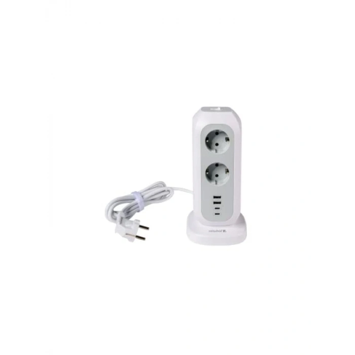 11 Çıkışlı EU Güç Kulesi - 2 USB ve 2 Type-C Girişi