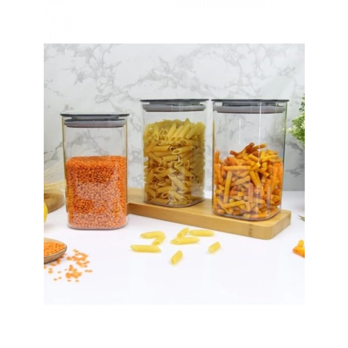 1.1 Litre Kare Erzak Kabı - Gıda Saklama İçin Güvenli