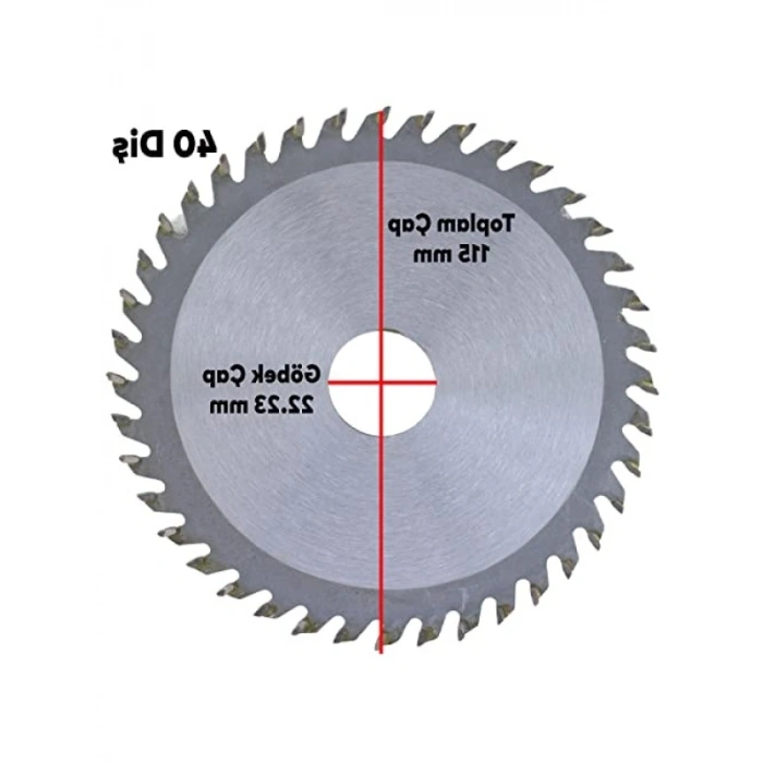115 mm Spiral Ağaç Kesme Testeresi, 40 Dişli