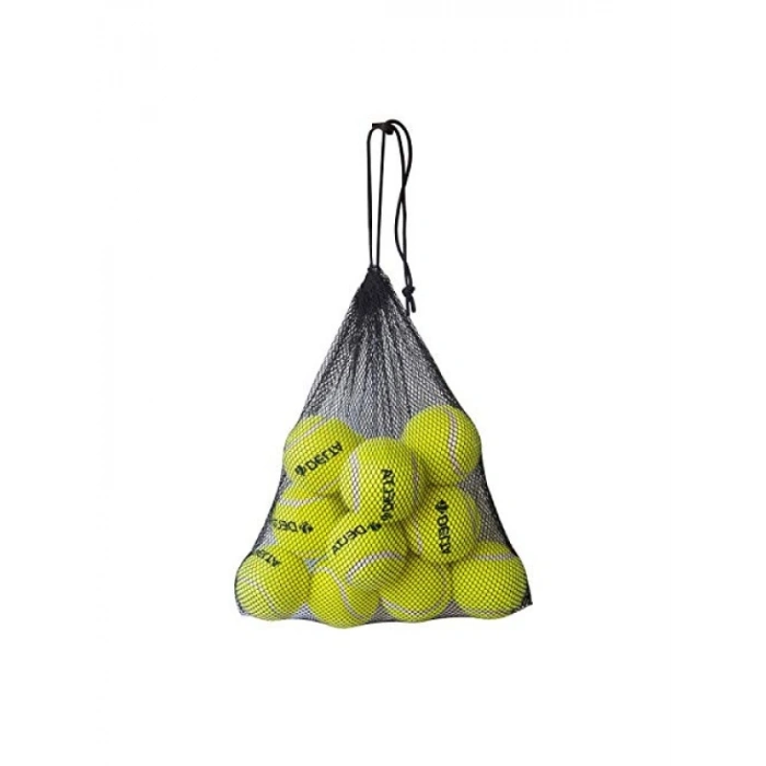12 Adet Sarı Tenis Topu, File Çanta İle