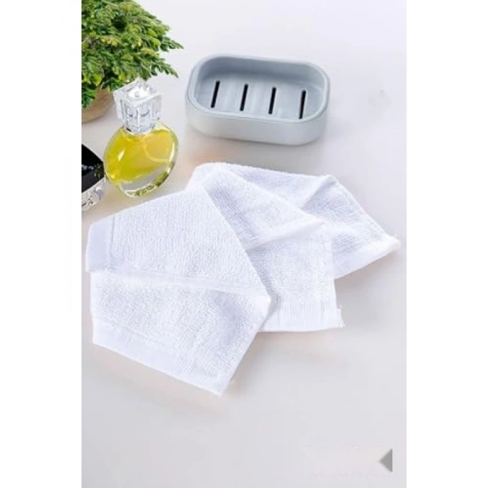 12li Mini Yüz Havlusu - %100 Pamuk - 26x26 cm