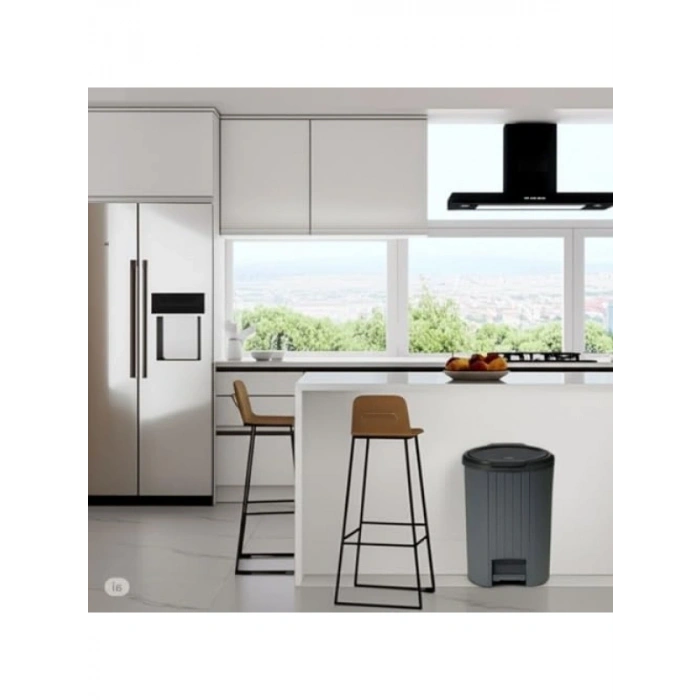 12 Litre Pedallı Çöp Kovası - Bas Aç Mekanizmalı