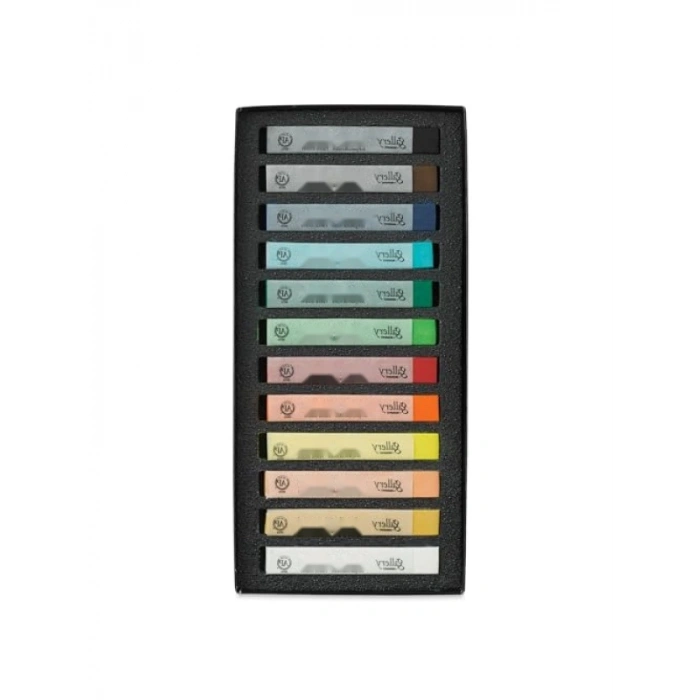 12 Renk Yumuşak Toz Pastel Seti, Kuru Pastel