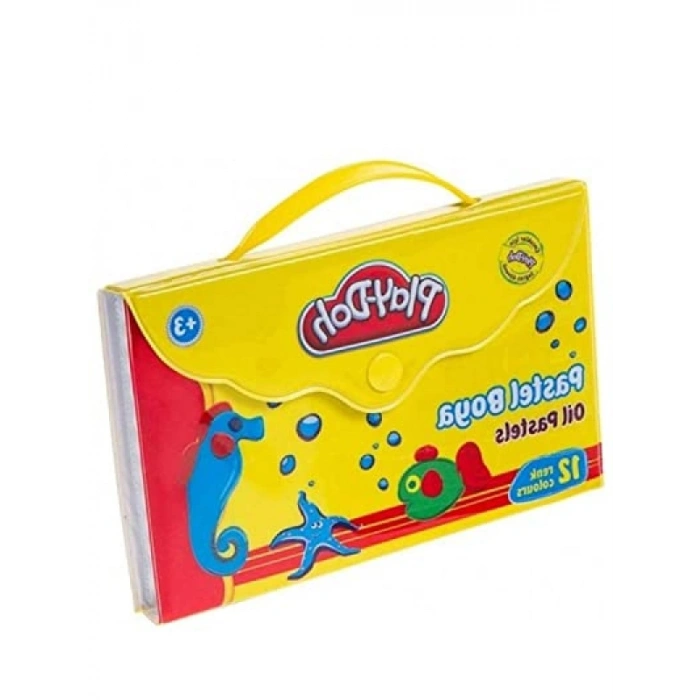 12 Renkli Pastel Boya Seti - Çantalı, Eğlenceli ve Pratik Kullanım