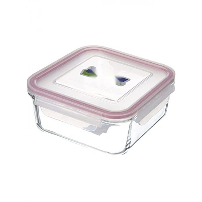 1200 Ml Kapasiteye Sahip Kare Cam Saklama Kabı