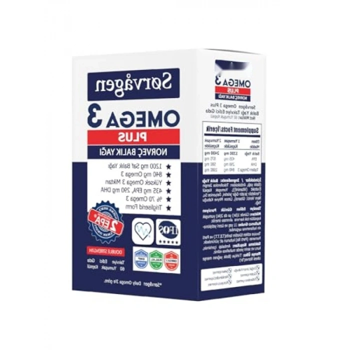 1200mg Yüksek Dozda Balık Yağı - 60 Yumuşak Kapsül
