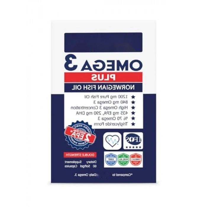 1200mg Yüksek Dozda Balık Yağı - 60 Yumuşak Kapsül