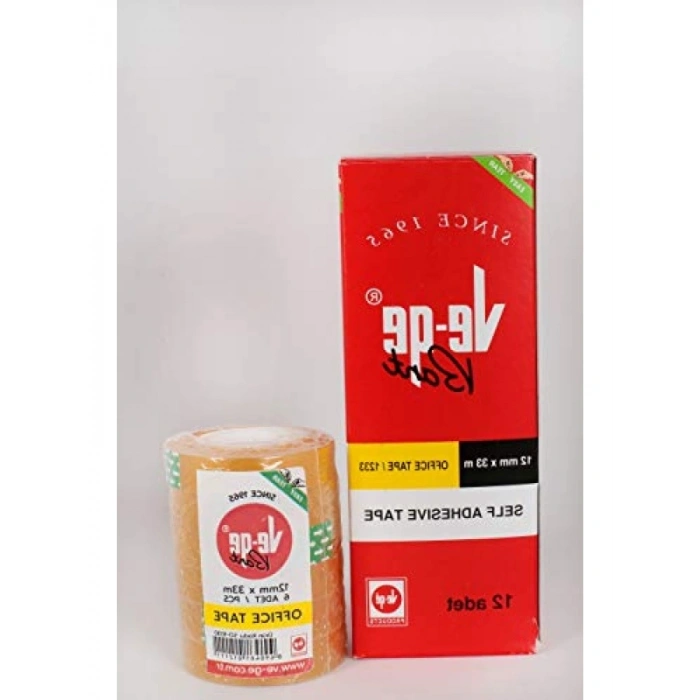 12mm x 33m Ofis Bant Seti, 6lı Kule