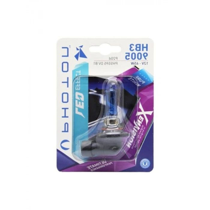 12V 65W Xenon Ampul Hb3 9005 Tekli Blister, Beyaz Işık 6000K