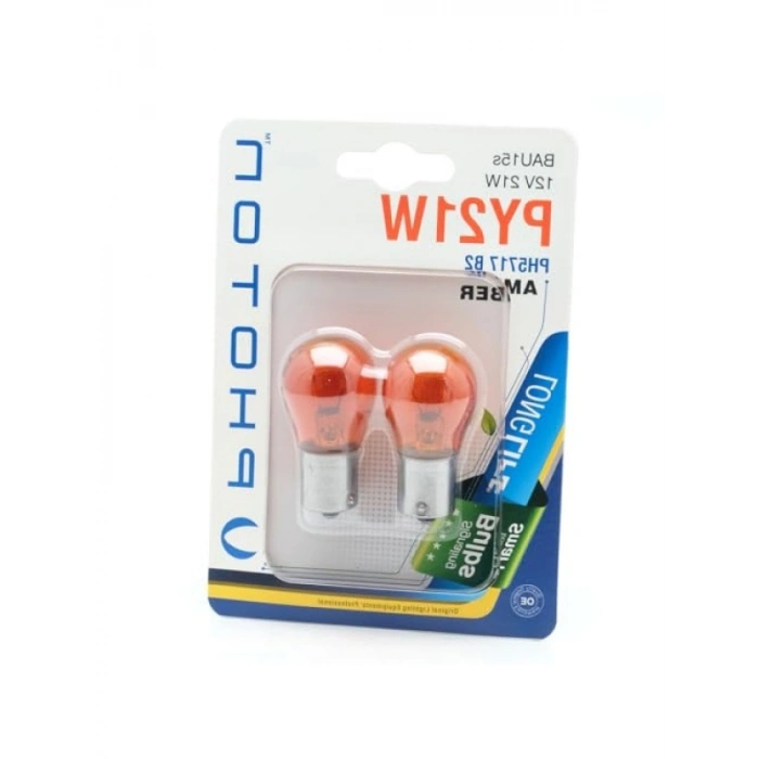 12V Amber Py21W Ampul - 2li Blister Pakette
