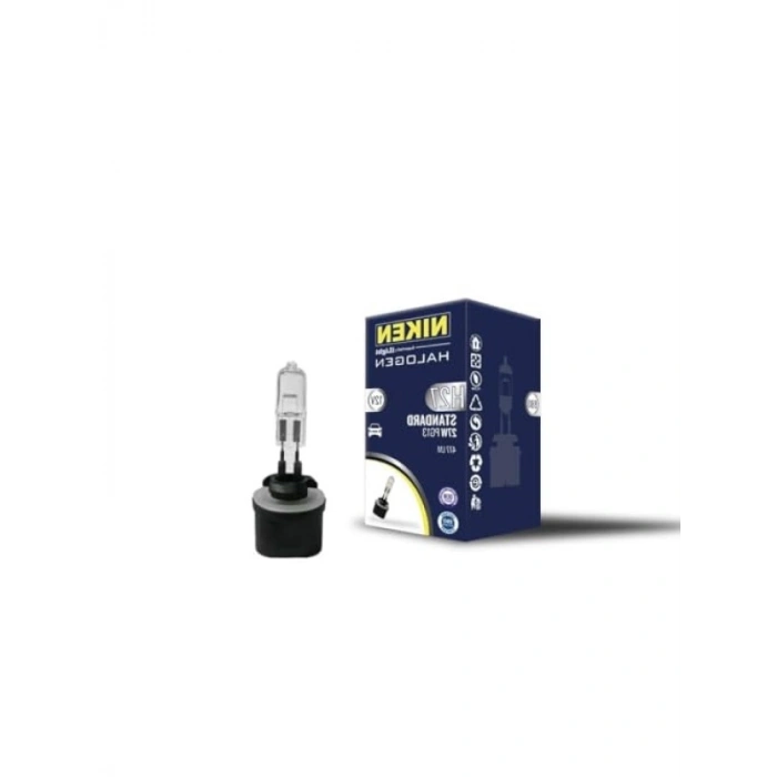 12V H27 Düz Soket 27W Halojen Ampul
