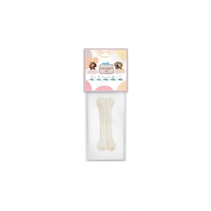 15 cm Beyaz Pres Kemik - Tekli