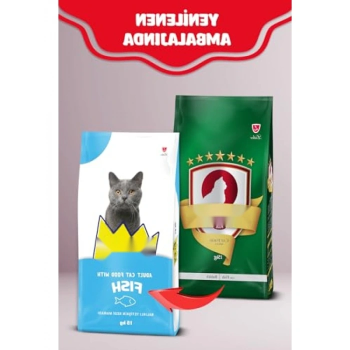 15 Kg Balıklı Kedi Maması - Zengin Minerallerle