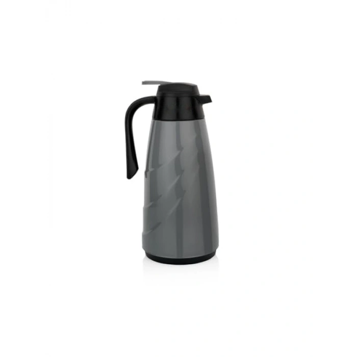 1,5 L Kapasiteye Sahip Gri Cam Termos