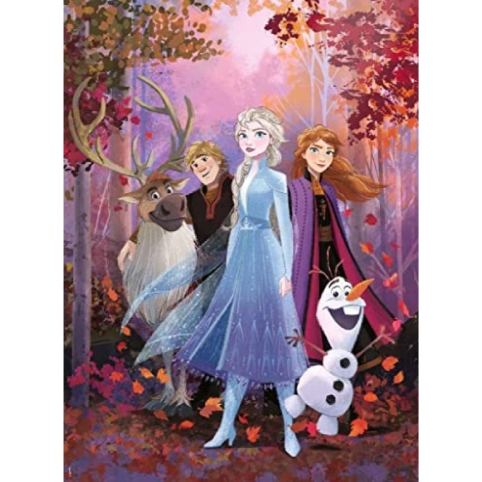 150 Parça Renkli Frozen 2 Puzzle - Eğlenceli Aktivite