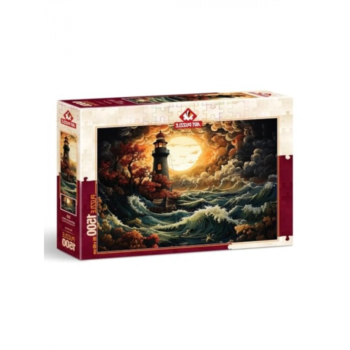 1500 Parça Fırtınada Deniz Feneri Puzzle