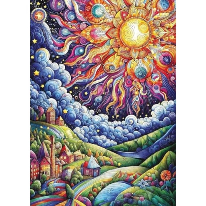 1500 Parça Kozmik Şölen Puzzle - İleri Seviye