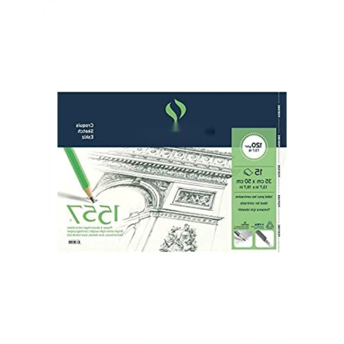 1557 Resim ve Çizim Blok, 120gr, Spiralli Defter (35 Yaprak)