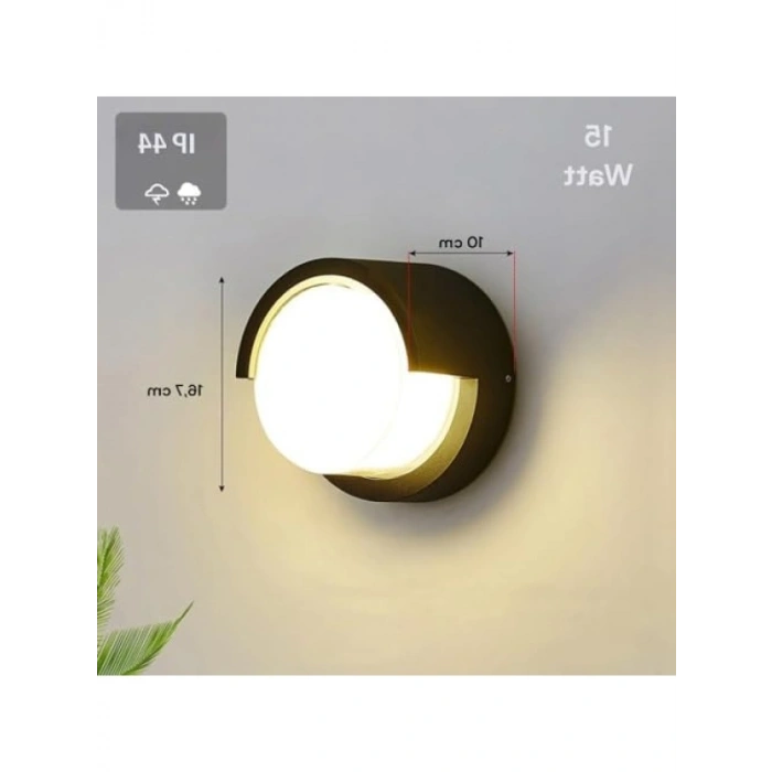 15W Güçlü Led Aplik - İç ve Dış Mekan Kullanımı için Modern Tasarım