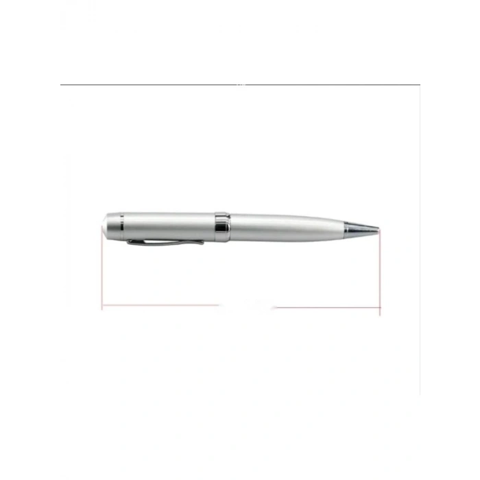16 GB USB Bellekli Metal Sunum Kalemi - Kırmızı Lazer Işığı
