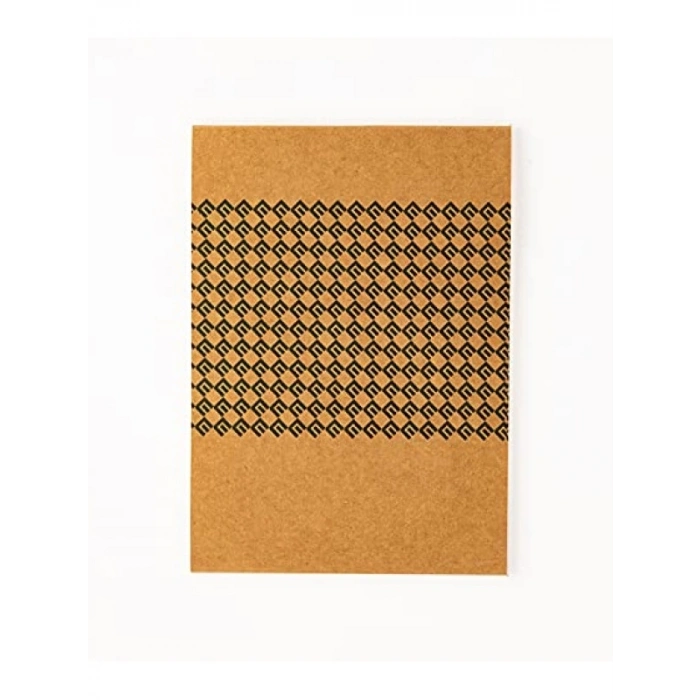 17x24 cm Kareli Kraft Bloknot, 3lü Paket