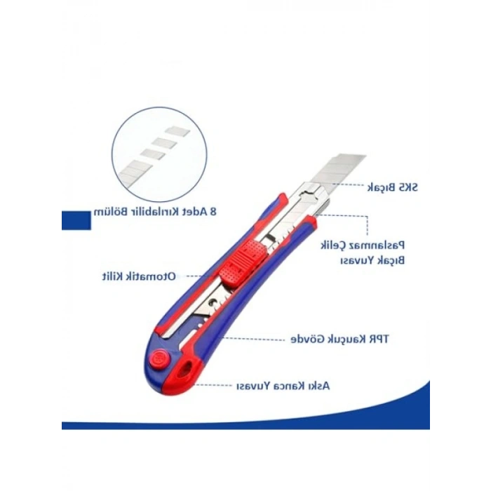 18MM Kırılabilir Trapezoid Şekilli Maket Bıçağı