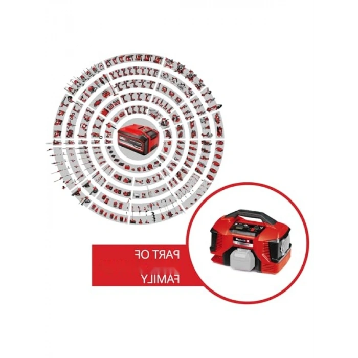 18V Akülü Hava Kompresörü - Maks. 10.5 Bar, 21 l/dk Emiş Gücü