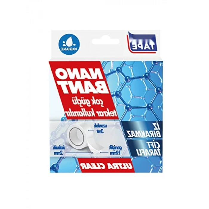19 mm x 3 mt Çift Taraflı Nano Bant