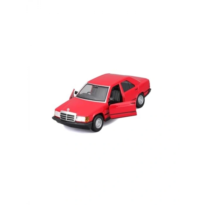 1987 Model Mercedes 190E 1:24 Ölçekli Metal Model Araç